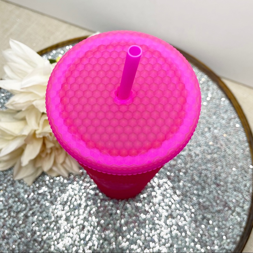 Starbucks Neon Hot Pink Studded Tumbler Cup Venti - Picture 3 of 5